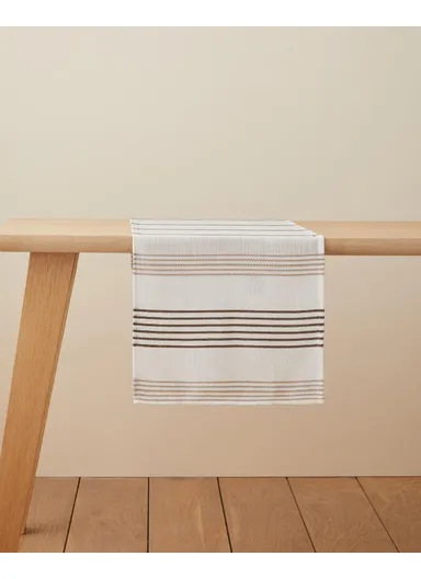 Pecan Polyester Runner 40x140 cm Beige-Brown