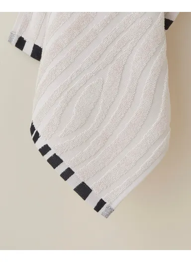 Panthera Cotton Face Towel 50x80 cm Ecru