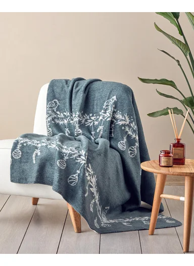 Bright Talk Acrylic Cotton TV Blanket 130x170 cm Green