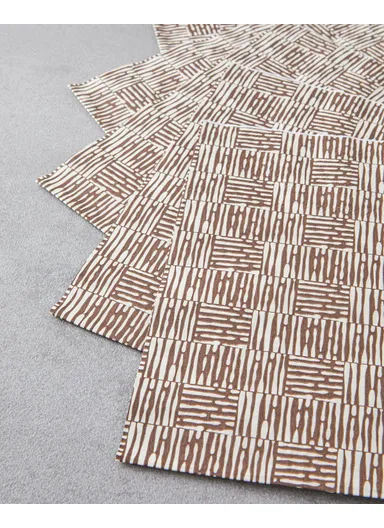 Straw Line Paper 20-Pieces Paper Napkins 33x33 cm Brown