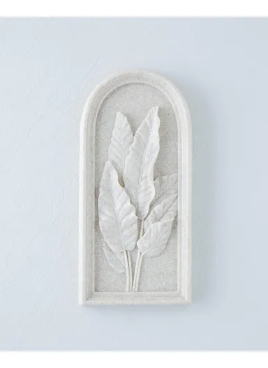 Leafs Wall Accessory 15x3x32.5 cm Beige