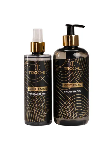 Gentleman Bath &amp; Body Bag Set, 280ml Body Mist &amp; Shower Gel