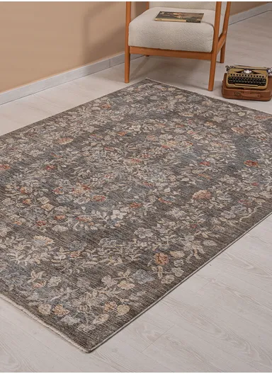 160 x 230 cm Vienna Glacier Rock Indoor Rectangular Winter Carpet - Multicolor