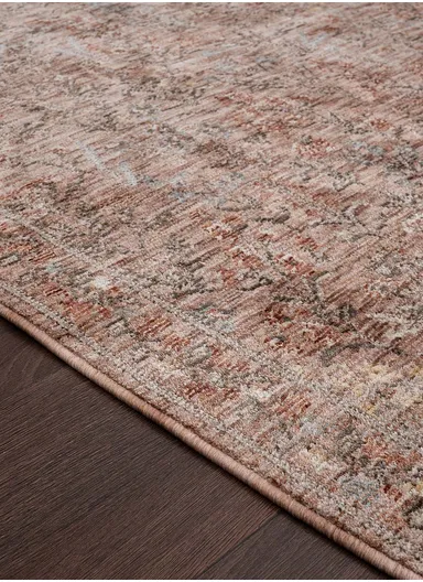160 x 230 cm Vienna Frosted Tapestry Indoor Rectangular Winter Carpet - Light Brown / Beige / Cream