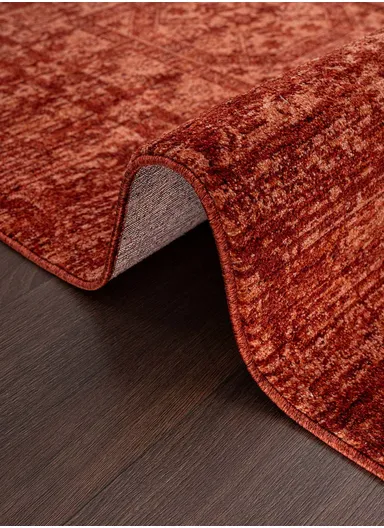 200 x 300 cm Royal Velvet Icicle Indoor Rectangular Winter Carpet - Claret Red