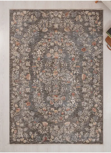 200 x 300 cm Vienna Glacier Rock Indoor Rectangular Winter Carpet - Multicolor