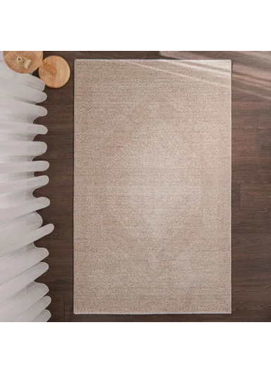 80 x 180 cm Royal Hearth Rug Indoor Rectangular Winter Carpet - Cream / Beige 