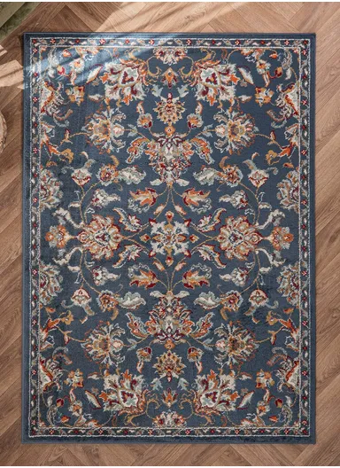 160 x 235 cm Mykonos Winter Tide Rectangular Winter Carpet - Navy Blue