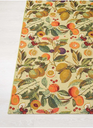120 x 180 cm Tropical Frosted Harvest Indoor &amp; Outdoor Rectangular Kitchen Decor Carpet - Multicolor