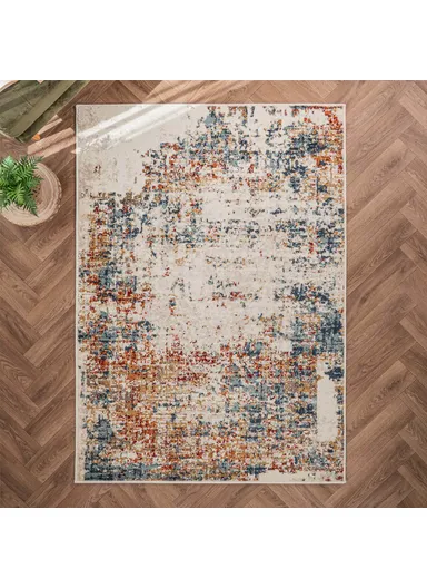 160 x 235 cm Mykonos Silent Frost Rectangular Winter Carpet - Multicolor