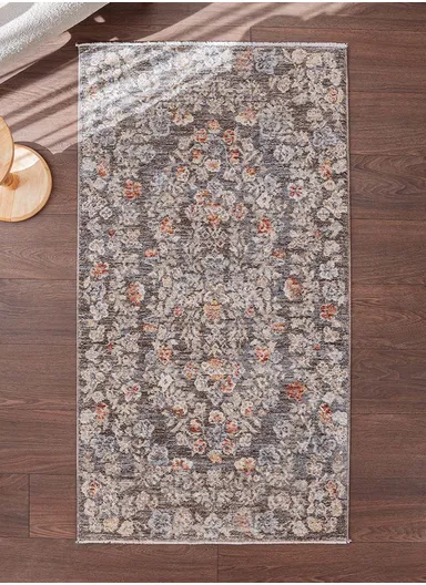 80 x 150 cm Vienna Glacier Rock Indoor Rectangular Winter Carpet - Multicolor