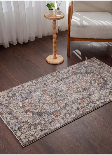 80 x 300 cm Vienna Glacier Rock Indoor Rectangular Winter Carpet - Multicolor