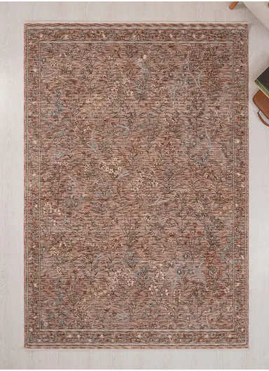200 x 300 cm Vienna Frosted Tapestry Indoor Rectangular Winter Carpet - Light Brown / Beige / Cream