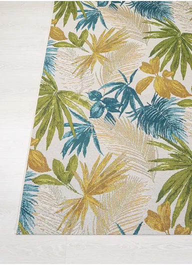 200 x 285 cm Tropical Winter Grove Indoor &amp; Outdoor Rectangular Kitchen Decor Carpet - Multicolor