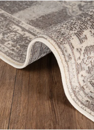 160 x 230 cm Art Charcoal Elegance Zymta Winter Carpet - Beige / Cream / Brown / Grey