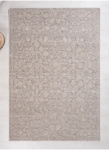 160 x 240 cm Royal Heavenly Snow Indoor Rectangular Winter Carpet - Beige / Grey