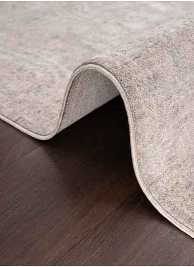 160 x 240 cm Royal Heavenly Snow Indoor Rectangular Winter Carpet - Beige / Grey