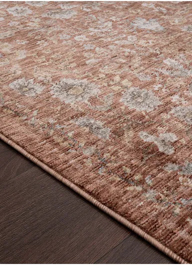 300 x 400 cm Vienna Glacial Garden Indoor Rectangular Winter Carpet - Light Brown / Beige / Cream / Grey