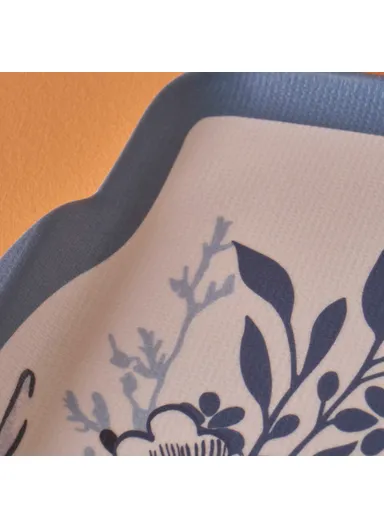 Bleu Blanc Melamine Tray 42 x 31 cm - Blue / White