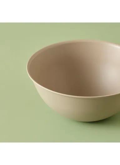 3 Pieces Grego Bowl Set with Lid 25.6 x 25.6 x 19.1 cm - Beige