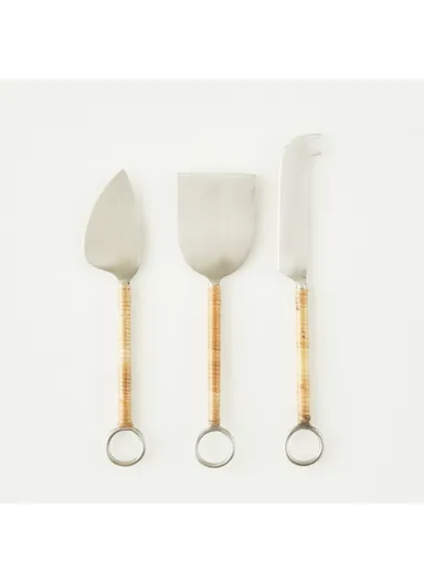 3 Pieces Plovd Cheese Knife Set - Light Beige