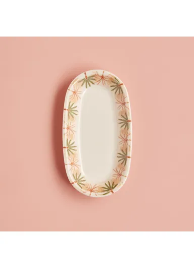 Safari Porcelain Large Presentation Plate 26 x 11.5 cm - Green