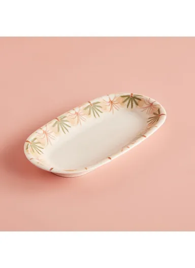 Safari Porcelain Large Presentation Plate 26 x 11.5 cm - Green