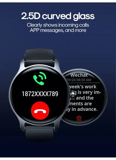 1.28" IP68 HD IPS Screen Classic Series Bluetooth Waterproof Classic Series Smart Watch (Make/Answer Call) JR-FC1 - Dark Gray