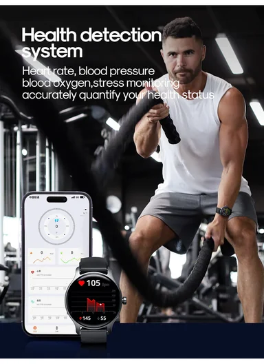 1.28" IP68 HD IPS Screen Classic Series Bluetooth Waterproof Classic Series Smart Watch (Make/Answer Call) JR-FC1 - Dark Gray