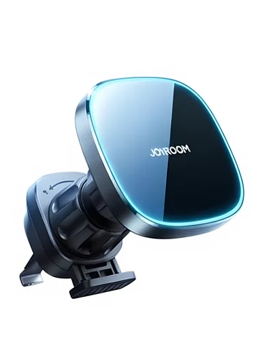 360° 15W Magnetic Car Dashboard Mount Charger Wireless Car Charger Hands Free Air Vent Magnetic Phone Holder JR-ZS388 - Black