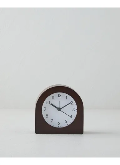 Cella Table Clock 10 cm Brown