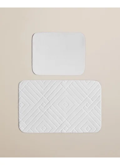 Twillow Bath Mat Set 60x80 cm + 40x60 cm Light Gray