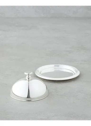 Reflection Metal With Cover Serving Ware 13 cm Silver