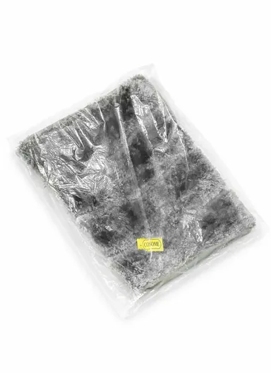 60x40cm Soft Plush Bathroom Mat, Wave Pattern &amp; Anti-Slip Base - Grey