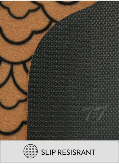 58x88cm Eco-Coir Synthetic Entrance Mat with Non-Slip PVC Backing