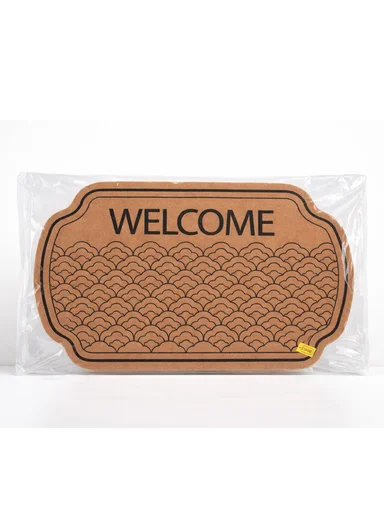 58x88cm Eco-Coir Synthetic Entrance Mat with Non-Slip PVC Backing