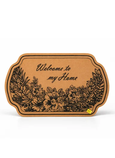 58x88cm Eco-Coir Synthetic Entrance Mat with Non-Slip PVC Backing