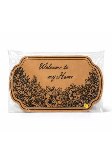 58x88cm Eco-Coir Synthetic Entrance Mat with Non-Slip PVC Backing