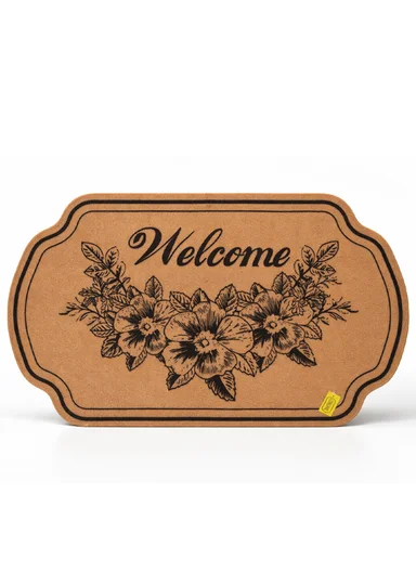 58x88cm Eco-Coir Synthetic Entrance Mat with Non-Slip PVC Backing