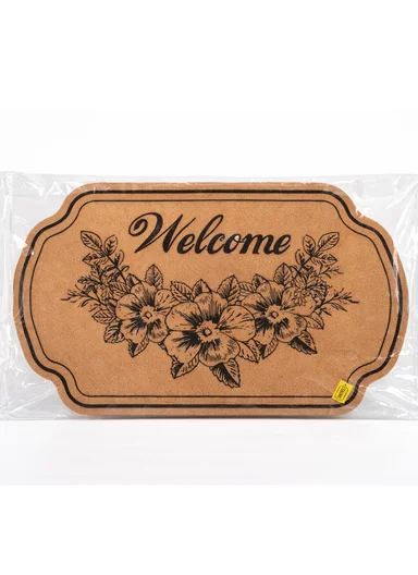 58x88cm Eco-Coir Synthetic Entrance Mat with Non-Slip PVC Backing
