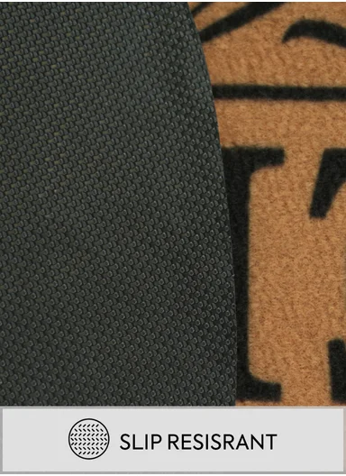 58x88cm Eco-Coir Synthetic Entrance Mat with Non-Slip PVC Backing