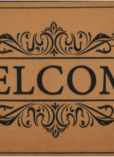 58x88cm Eco-Coir Synthetic Entrance Mat with Non-Slip PVC Backing