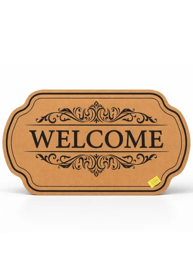 58x88cm Eco-Coir Synthetic Entrance Mat with Non-Slip PVC Backing