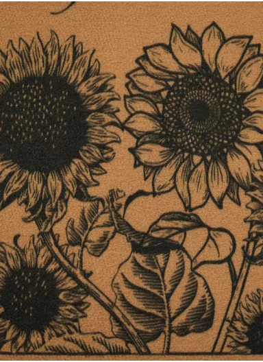 58x88cm Eco-Coir Synthetic Entrance Mat with Non-Slip PVC Backing