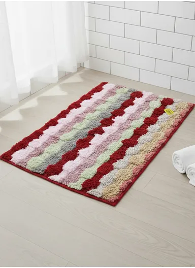 78x48cm Soft Absorbent Microfiber Bath Mat with Non-Slip Backing 