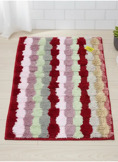 78x48cm Soft Absorbent Microfiber Bath Mat with Non-Slip Backing 