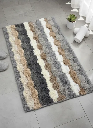 48x78cm Soft Absorbent Microfiber Bath Mat with Non-Slip Backing 