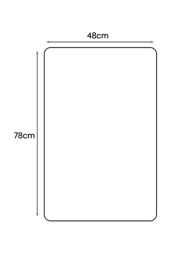 48x78cm Soft Absorbent Microfiber Bath Mat with Non-Slip Backing 