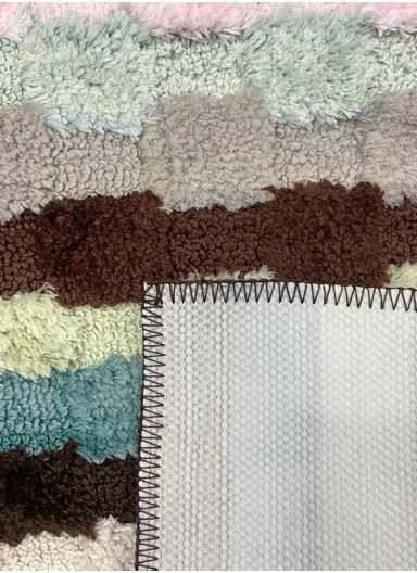 48x78cm Soft Absorbent Microfiber Bath Mat with Non-Slip Backing 