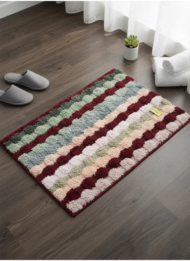 48x78cm Soft Absorbent Microfiber Bath Mat with Non-Slip Backing 